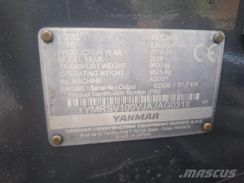 Yanmar SV 100-2A Midi ekskavatörler 7 - 12 t