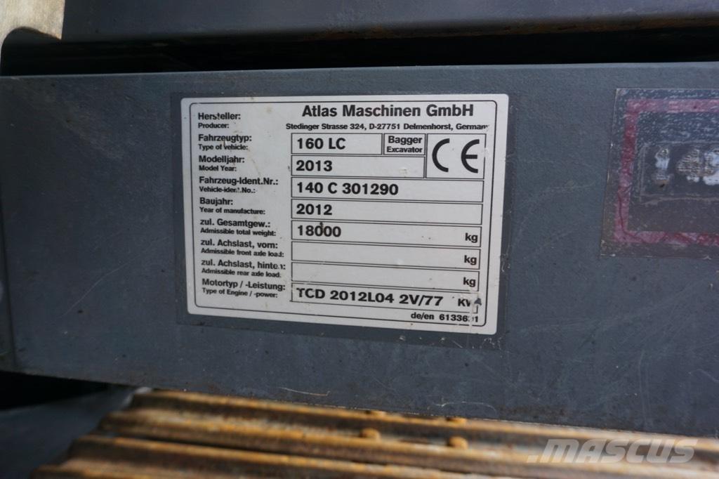 Atlas 160 LC Paletli ekskavatörler