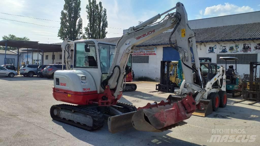 Takeuchi TB 240 Mini ekskavatörler, 7 tona dek