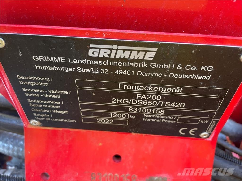 Grimme FA 200 Patates ekipmanları - Diğer