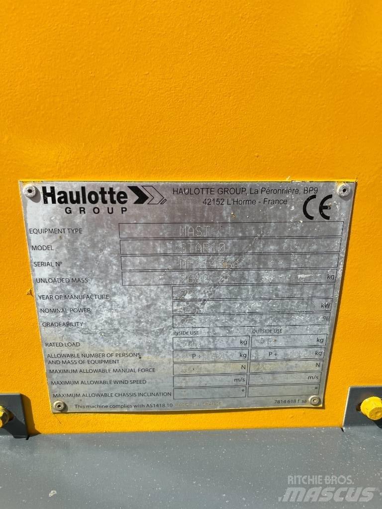 Haulotte Star-10AC Teleskopik personel platformları