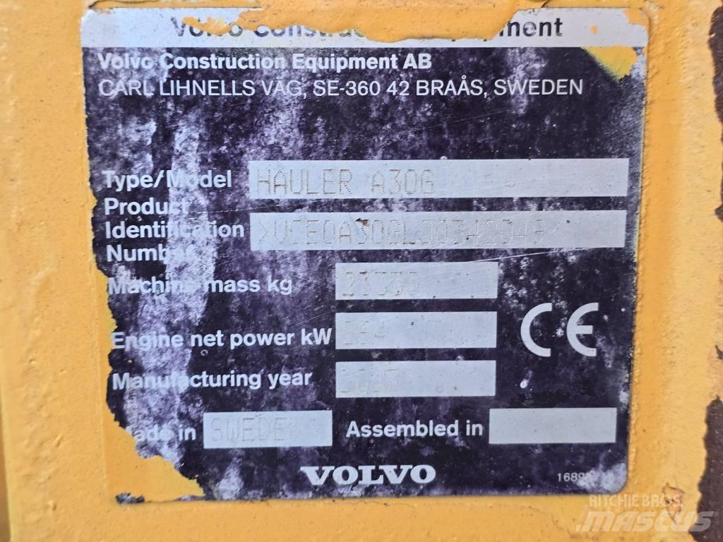 Volvo A30G Belden kirma kaya kamyonu