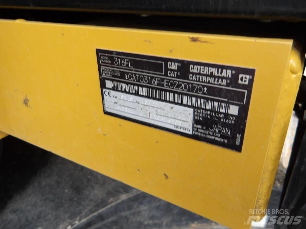 CAT 316 F Paletli ekskavatörler