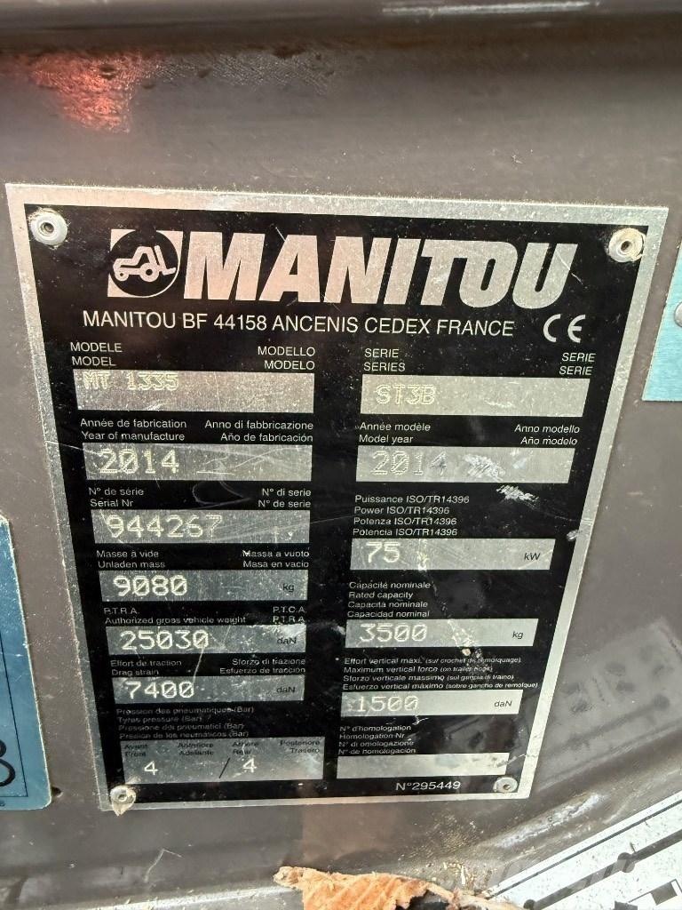 Manitou MT 1335 ST3B Teleskopik yükleyiciler