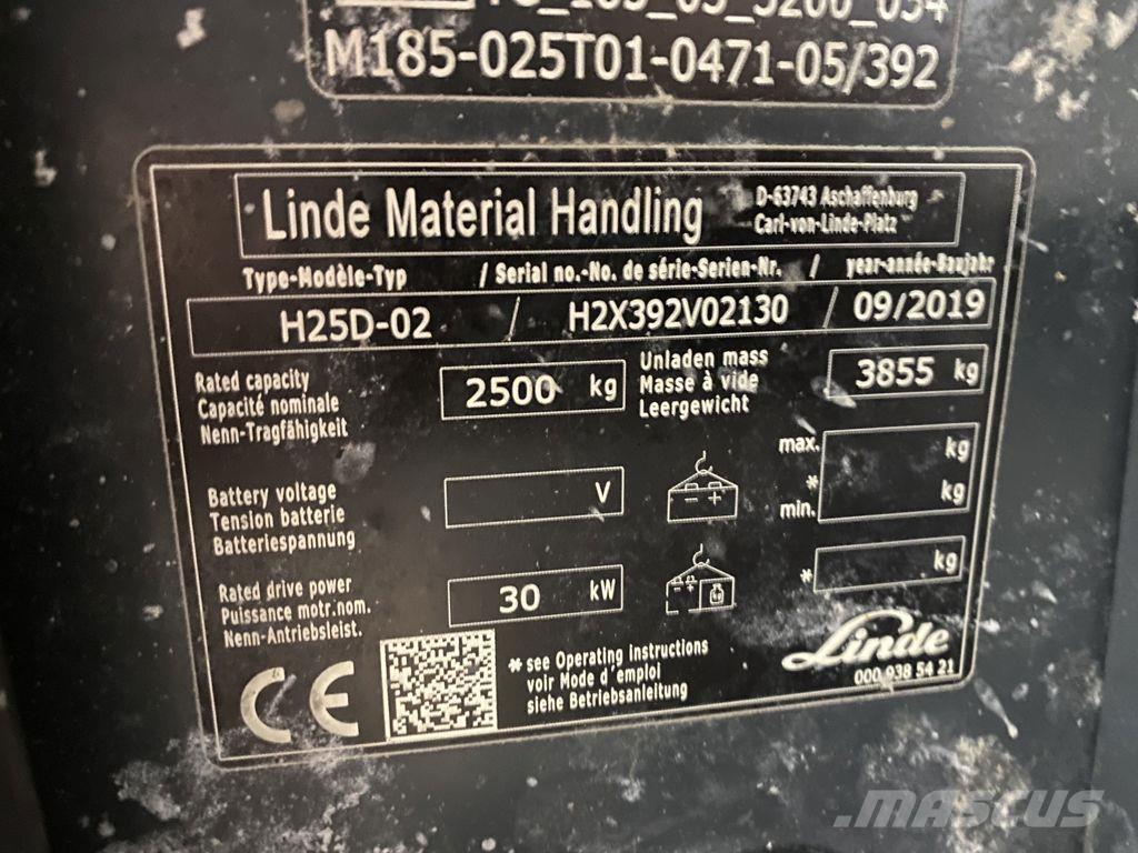 Linde H25D-02 Dizel forkliftler