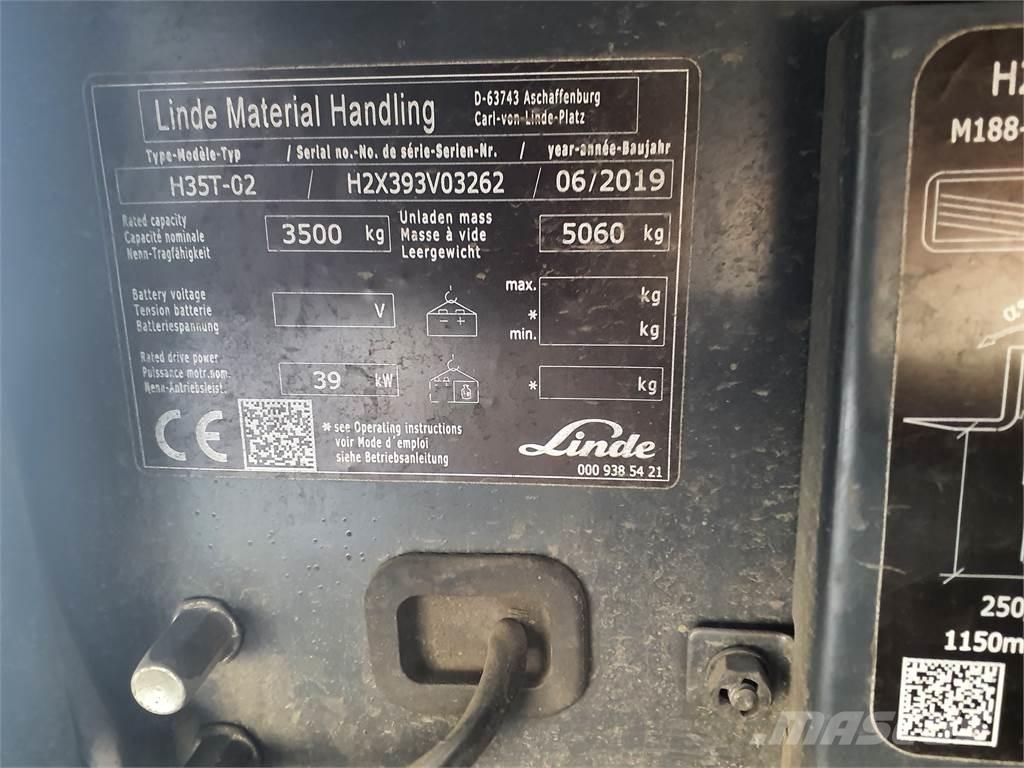 Linde H35T LPG'li forkliftler
