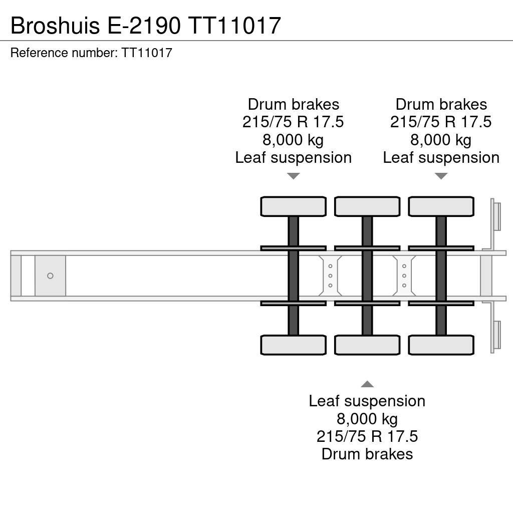 Broshuis E-2190 Low loader yari çekiciler