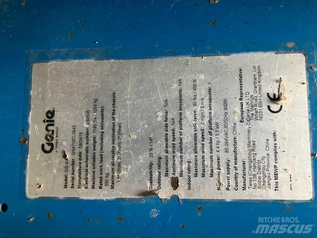 Genie GS 4047 Makasli platformlar