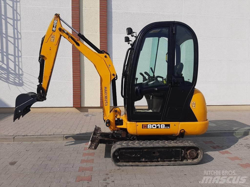 JCB 8018 CTS Mini ekskavatörler, 7 tona dek