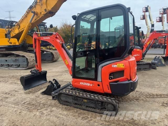 Kubota KX 019-4 Mini ekskavatörler, 7 tona dek