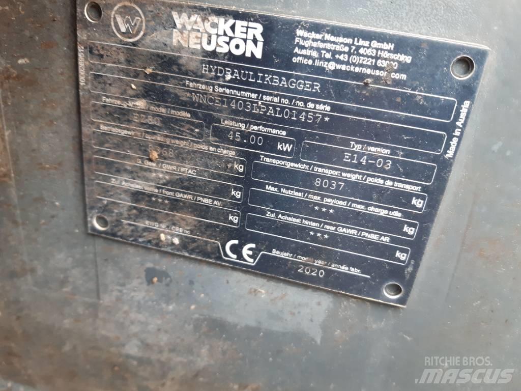 Wacker Neuson EZ80 Paletli ekskavatörler