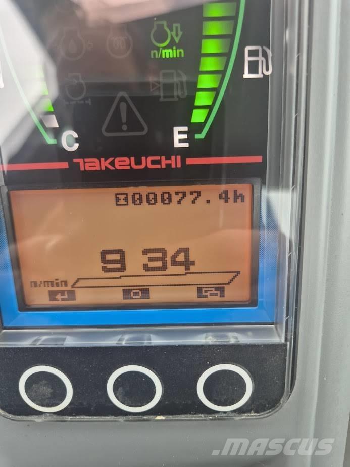 Takeuchi TB225 V0B Mini ekskavatörler, 7 tona dek