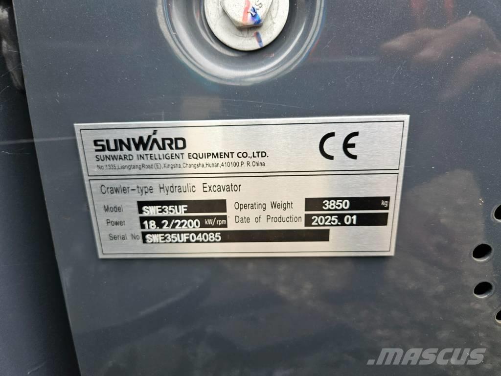 Sunward SWE 35 UF Mini ekskavatörler, 7 tona dek