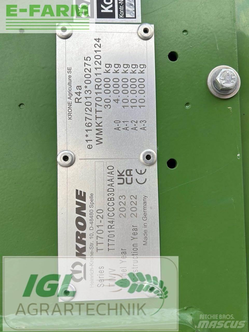 Krone tx 560 Hububat/Silaj Römorkları