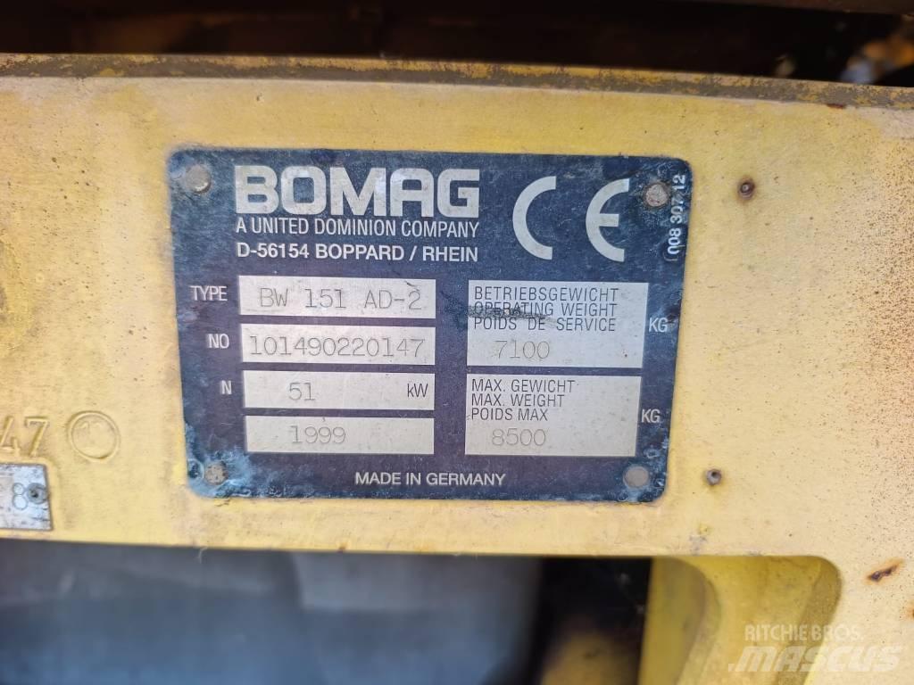 Bomag BW 151 AD-2 Çift tamburlu silindirler
