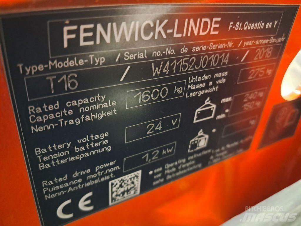 Linde T16 Düsük seviye kaldirici