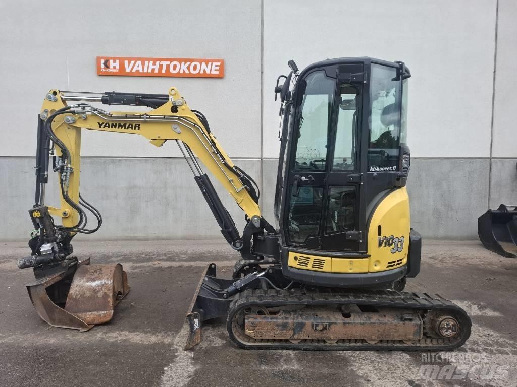 Yanmar Vio 33 U Mini ekskavatörler, 7 tona dek