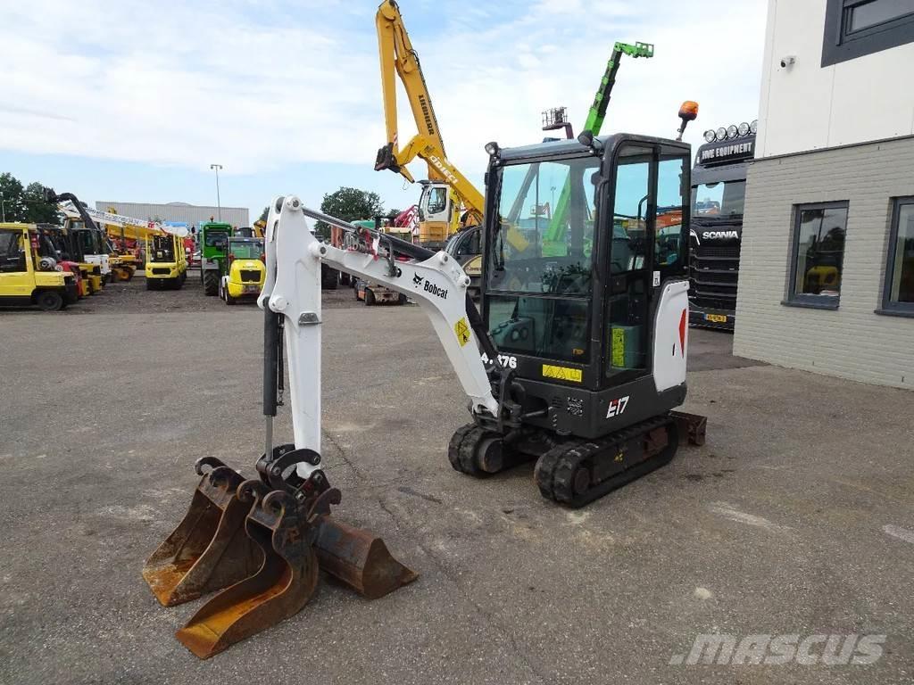 Bobcat E17 Mini ekskavatörler, 7 tona dek