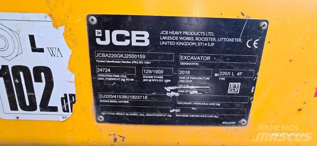 JCB 220 XL 4F Paletli ekskavatörler