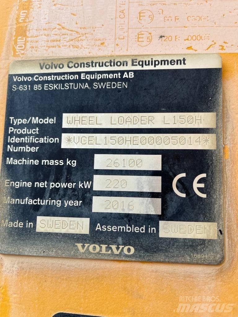 Volvo L150H Tekerlekli yükleyiciler