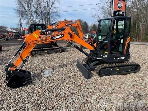 Doosan DX35-5 Mini ekskavatörler, 7 tona dek