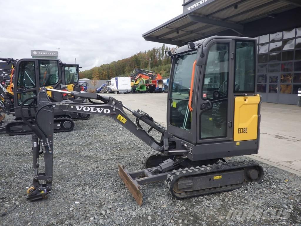 Volvo EC 18 E Mini ekskavatörler, 7 tona dek