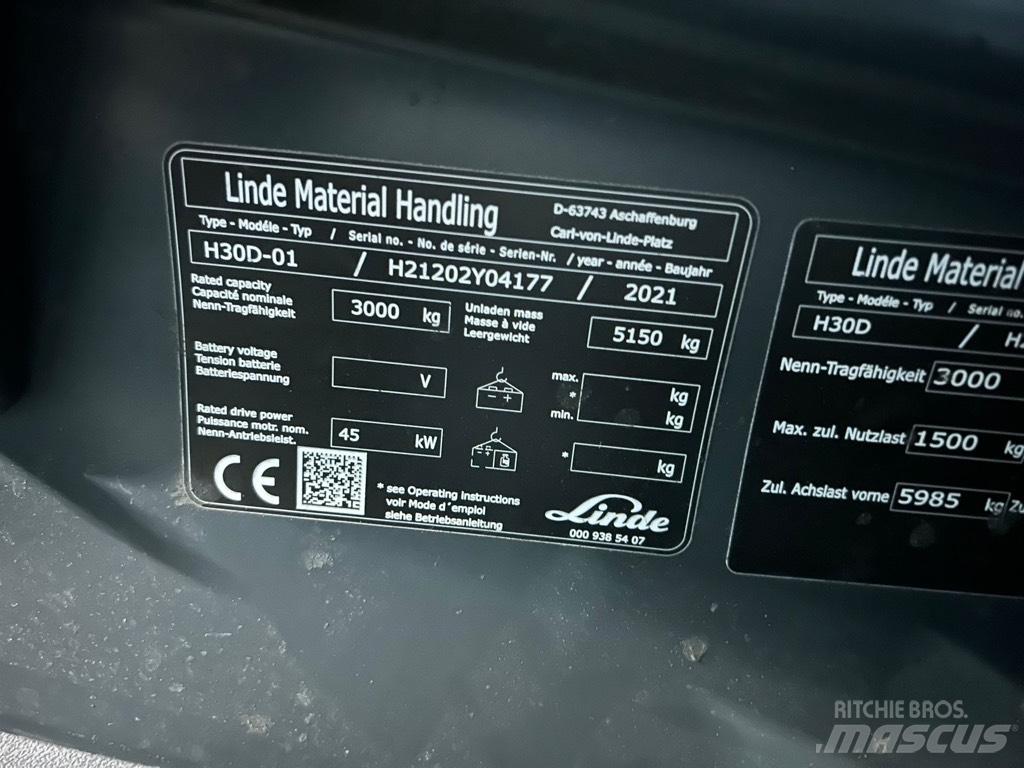 Linde H30D/1202 Dizel forkliftler