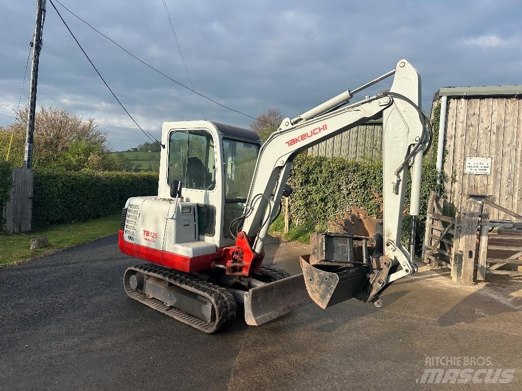 Takeuchi TB 125 Mini ekskavatörler, 7 tona dek