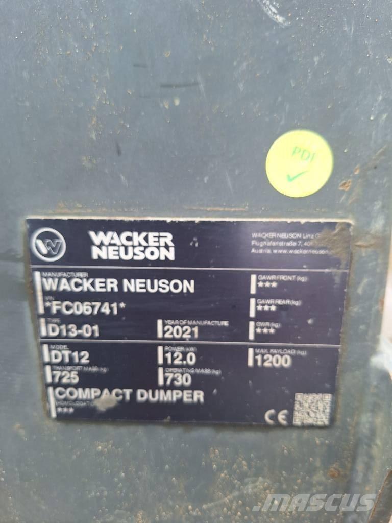 Wacker Neuson DT 12 Paletli damperler