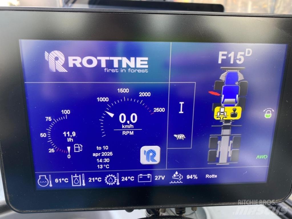 Rottne F15D Tomruk yükleyici traktörler