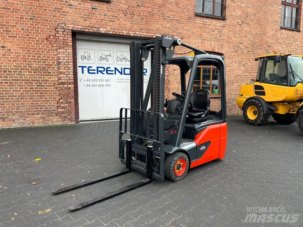 Linde E 15 Elektrikli forkliftler