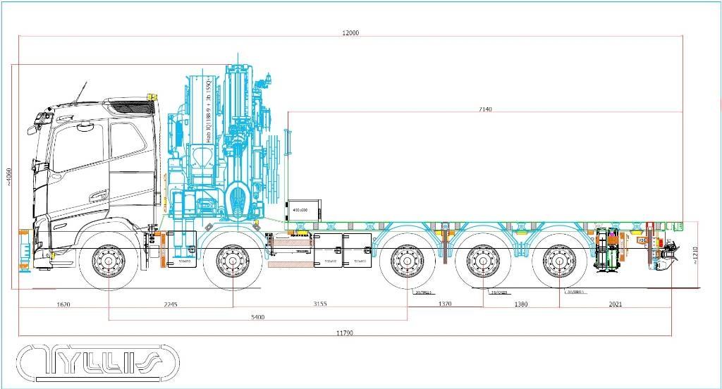 Volvo FH 13 540 Araç üzeri vinçler