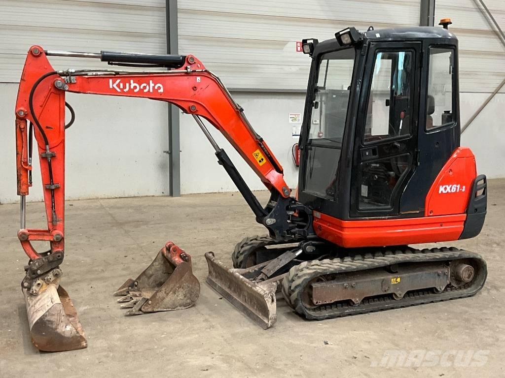 Kubota KX 61-3 Mini ekskavatörler, 7 tona dek