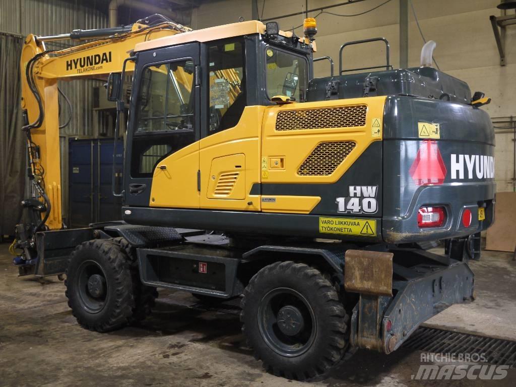 Hyundai HW 140 Lastik tekerli ekskavatörler