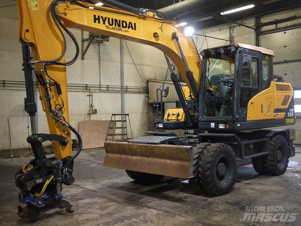 Hyundai HW 140 Lastik tekerli ekskavatörler