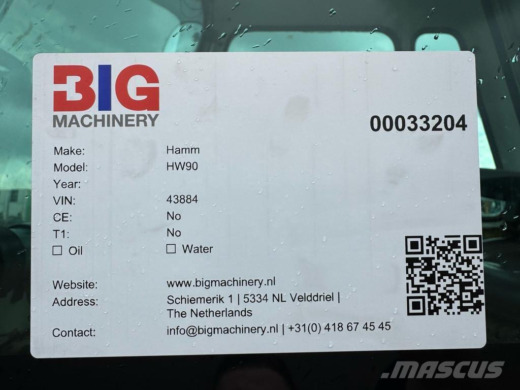 Hamm HW90 / 8 Çift tamburlu silindirler