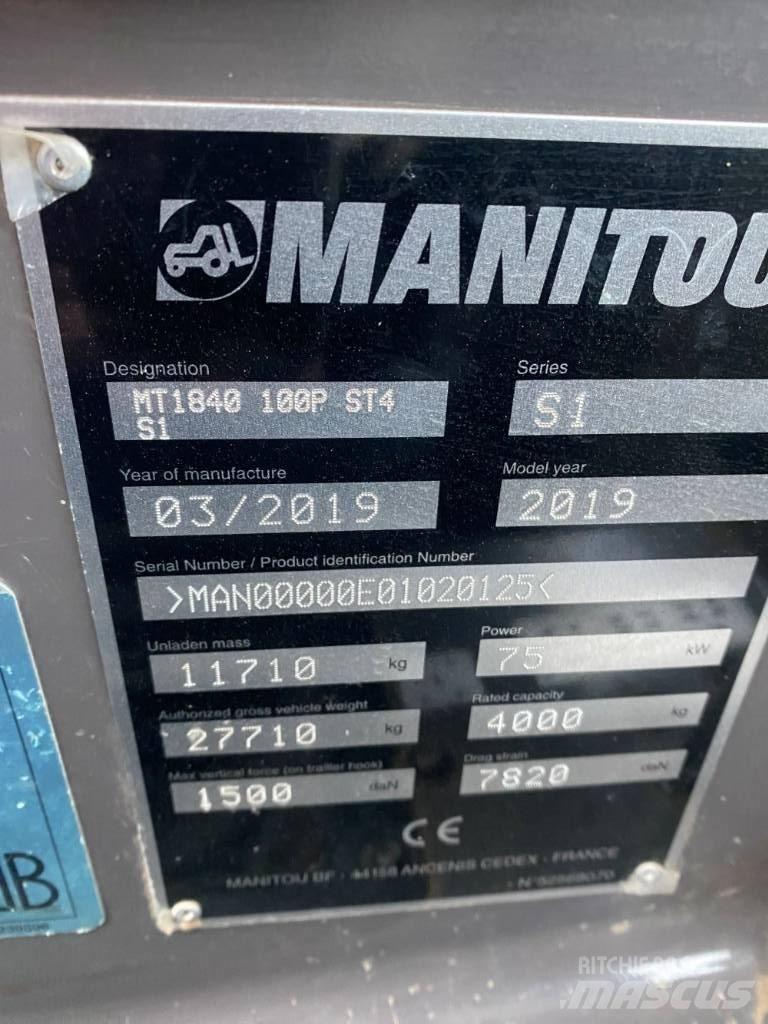 Manitou MT 1840 Teleskopik yükleyiciler