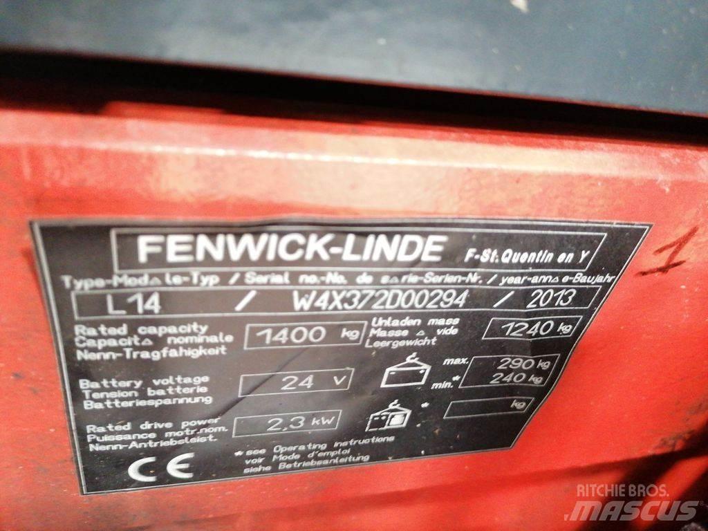 Linde L14I Yaya kumandali istif makinasi