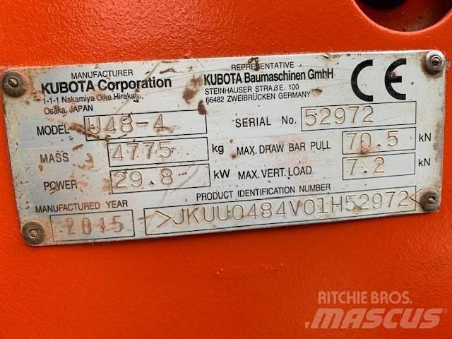 Kubota U 48-4 Mini ekskavatörler, 7 tona dek