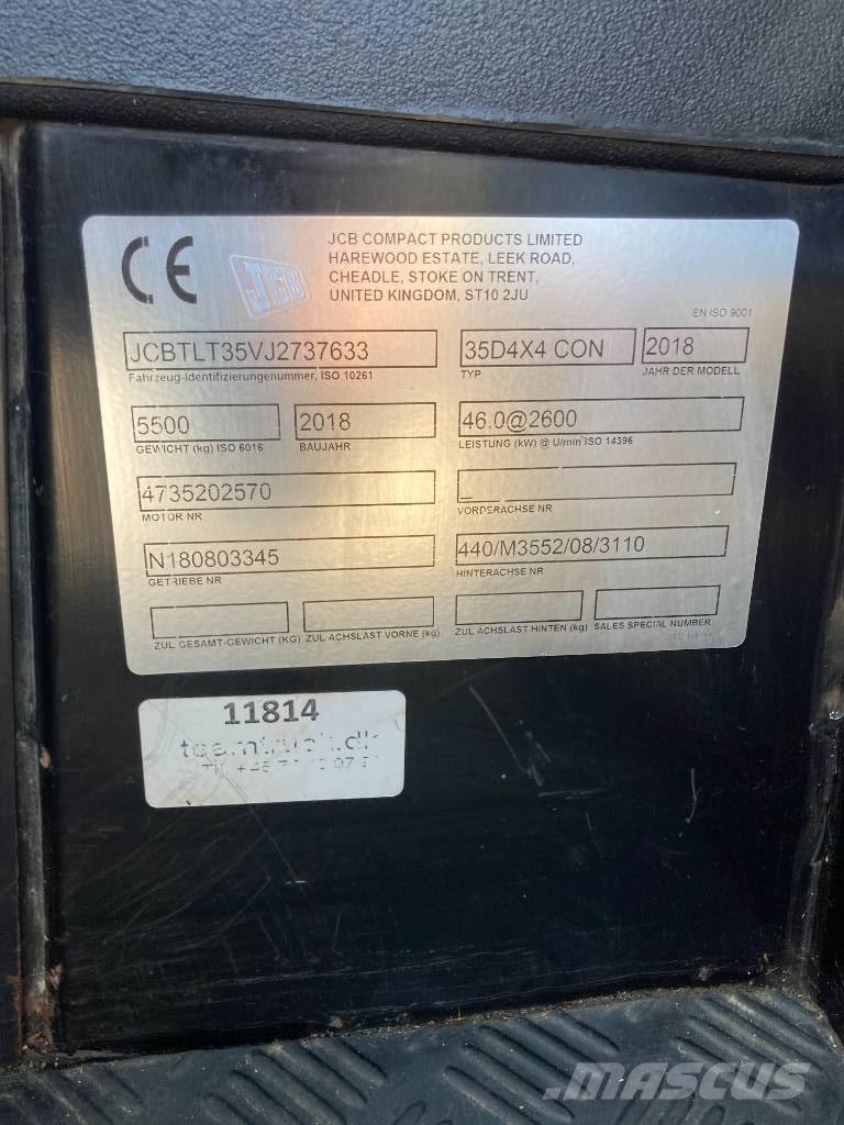 JCB TLT 35 D 4x4 Teleskopik yükleyiciler