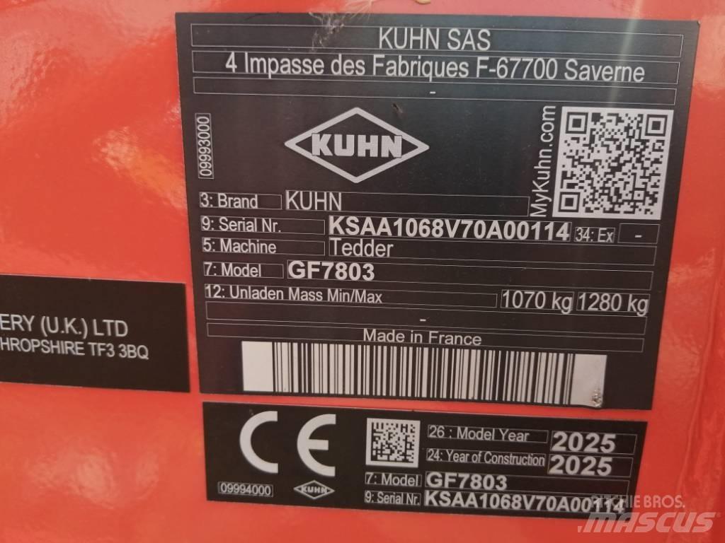 Kuhn GF7803 Kombine tirmiklar
