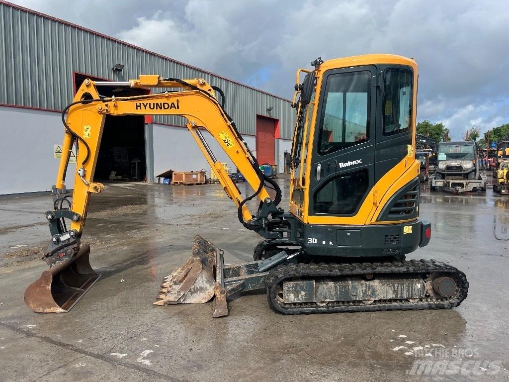 Hyundai R30 Z-9AK Mini ekskavatörler, 7 tona dek