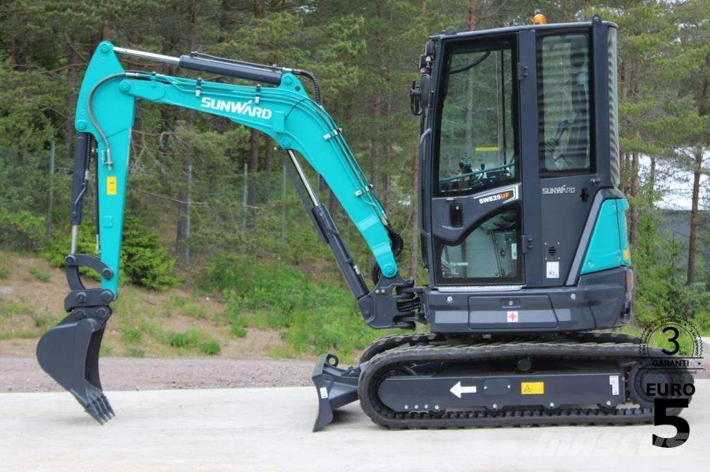 Sunward SWE 25 UF Mini ekskavatörler, 7 tona dek