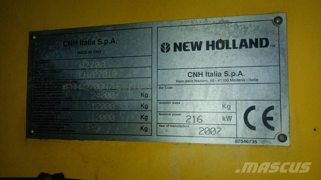 New Holland W 270 B Tekerlekli yükleyiciler