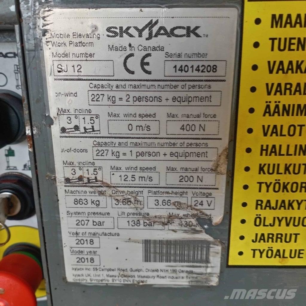 SkyJack SJ 12 Personel Platformları ve Cephe Asansörleri