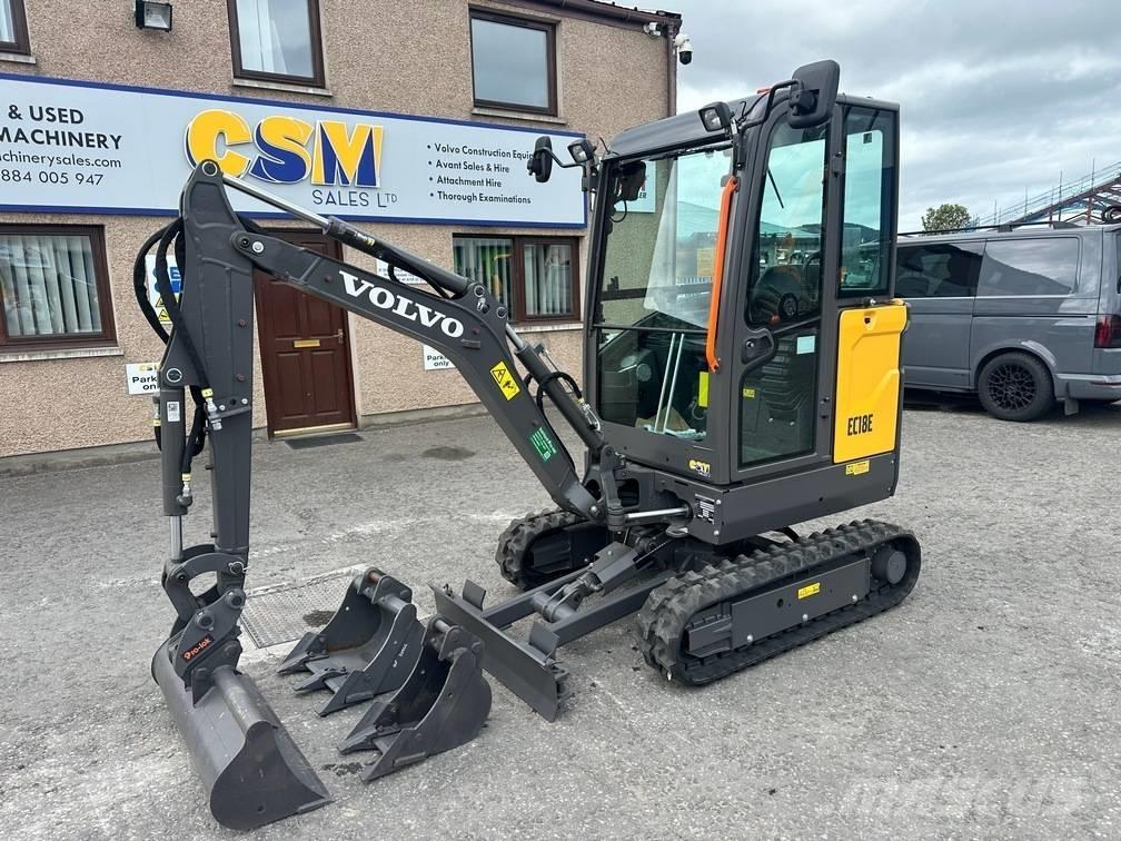 Volvo EC 18 E Mini ekskavatörler, 7 tona dek