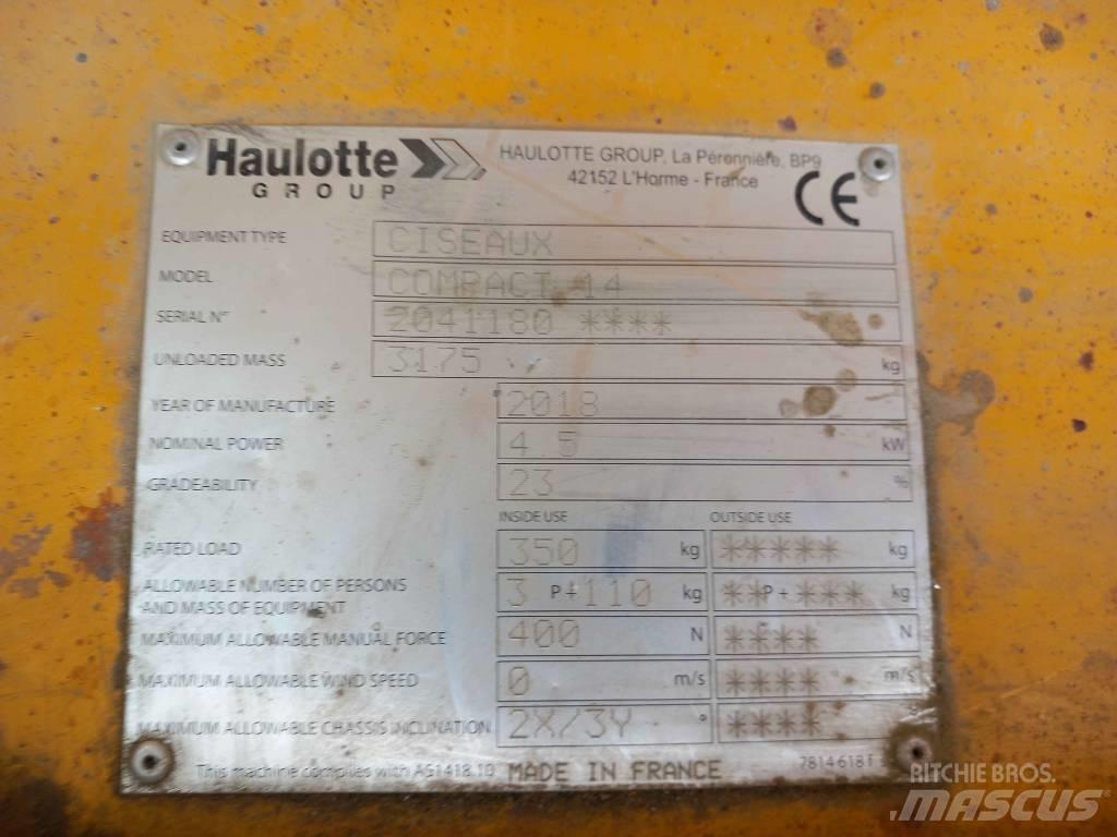 Haulotte Compact 14 Makasli platformlar