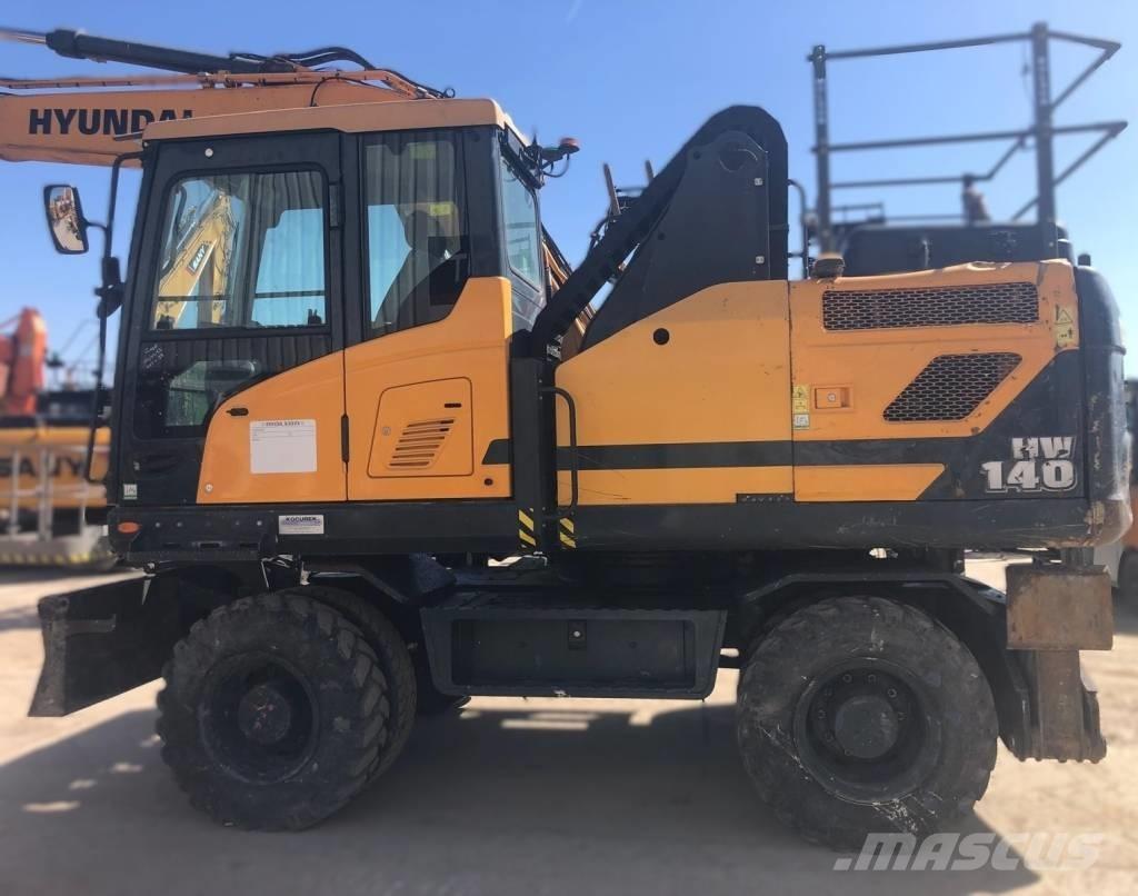 Hyundai HW140 Lastik tekerli ekskavatörler