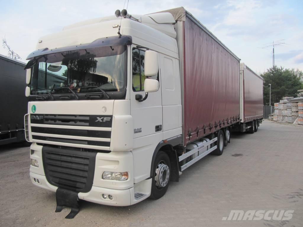 DAF XF 105 Kayar tenteli kamyonlar