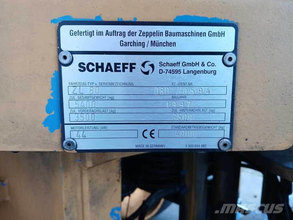 Schaeff ZL 80 Tekerlekli yükleyiciler